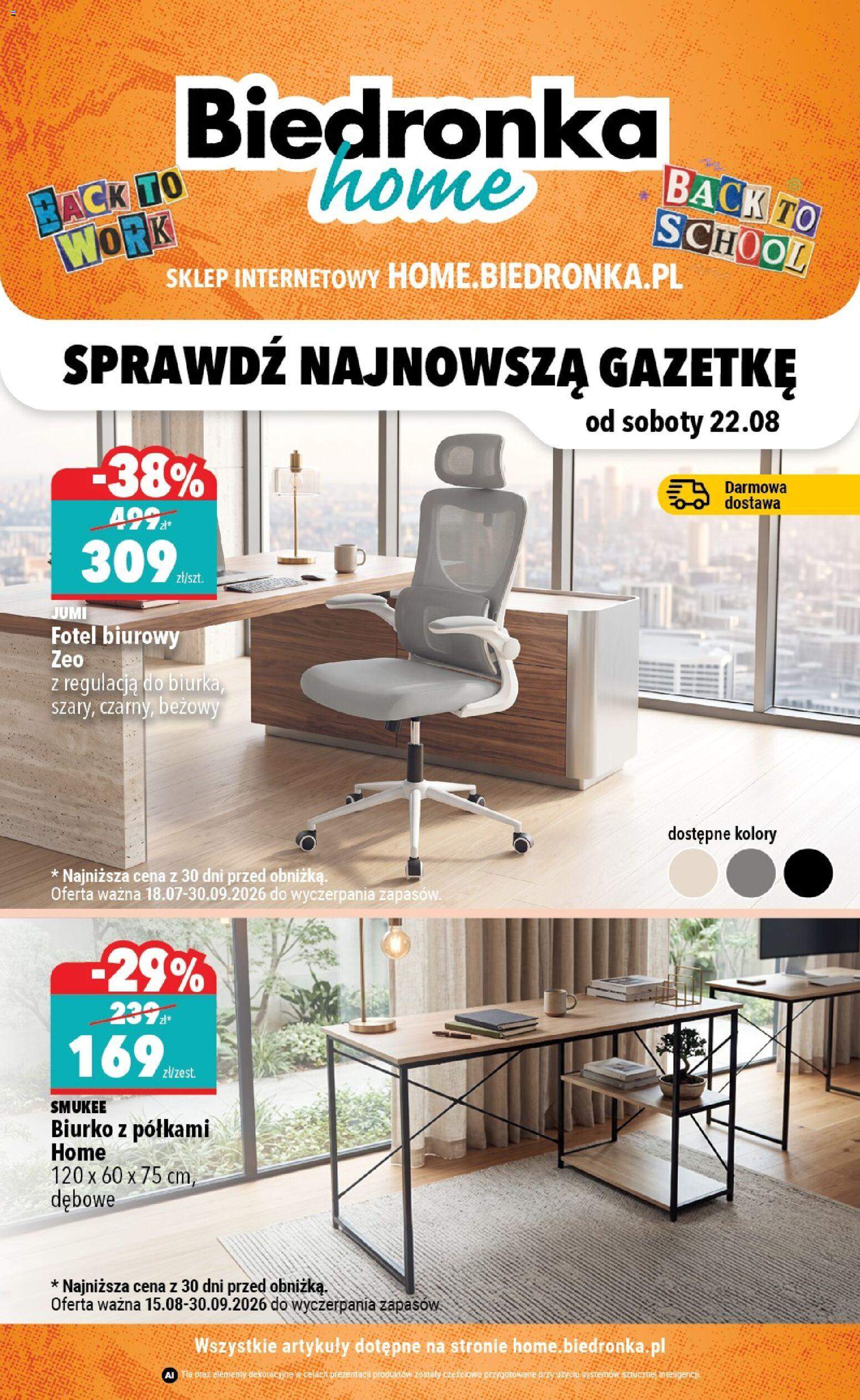 Nowa gazetka Biedronka 22.08.