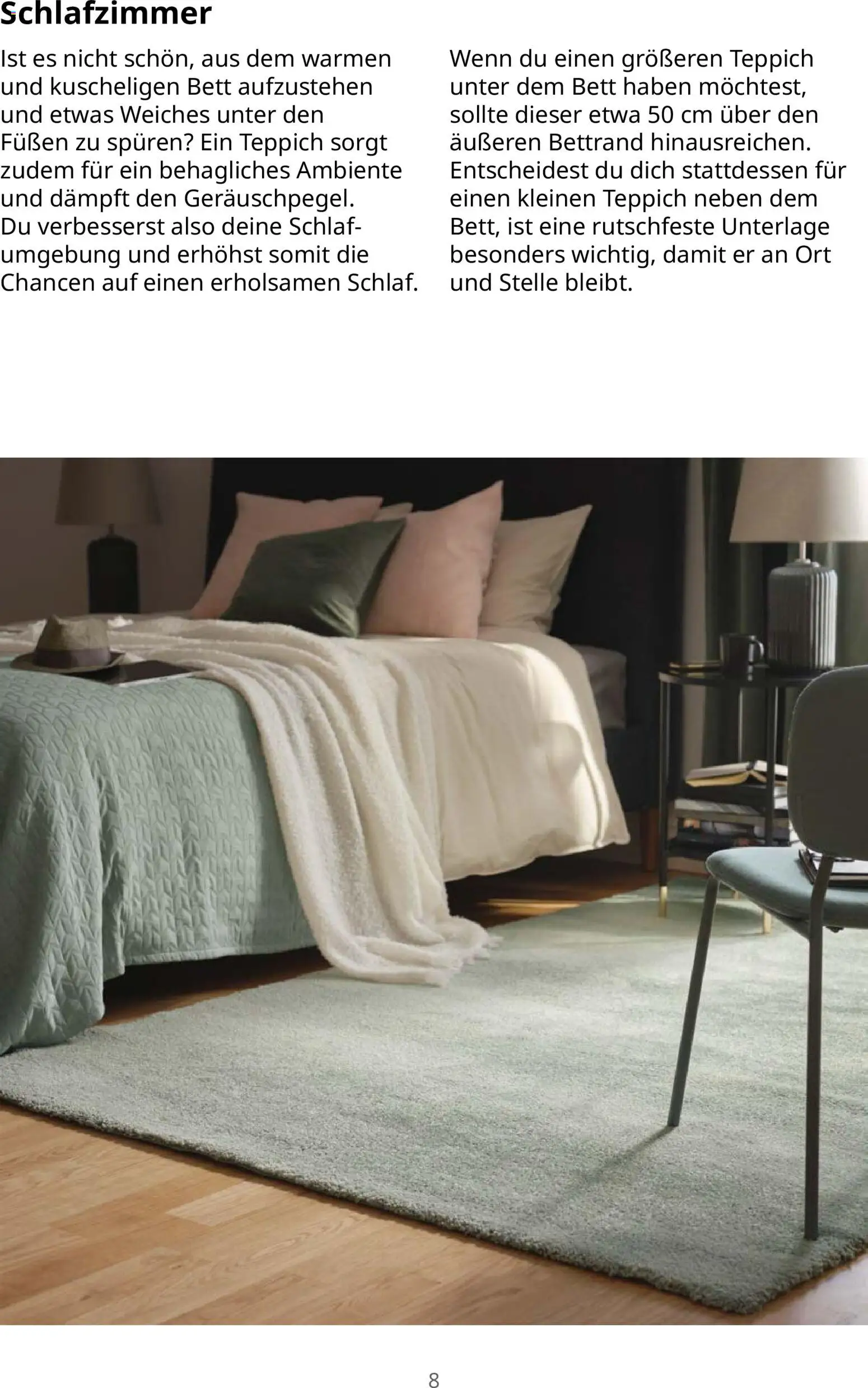 Vorschau von dem Prospekt des Geschäftes Ikea, gültig ab dem 16.09.2026 - Teppich, Bett