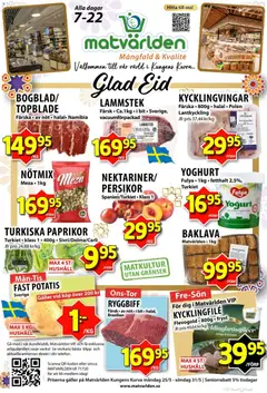 Förhandsgranska reklamblad Matvärlden erbjudanden från butik Matvärlden gäller från 25/05/2026