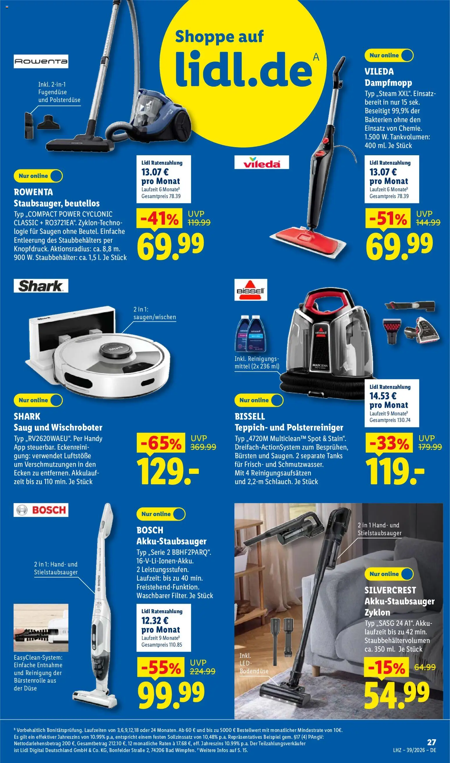 Vorschau von dem Prospekt des Geschäftes Lidl, gültig ab dem 21.09.2026 - Bosch, Teppich, Bad