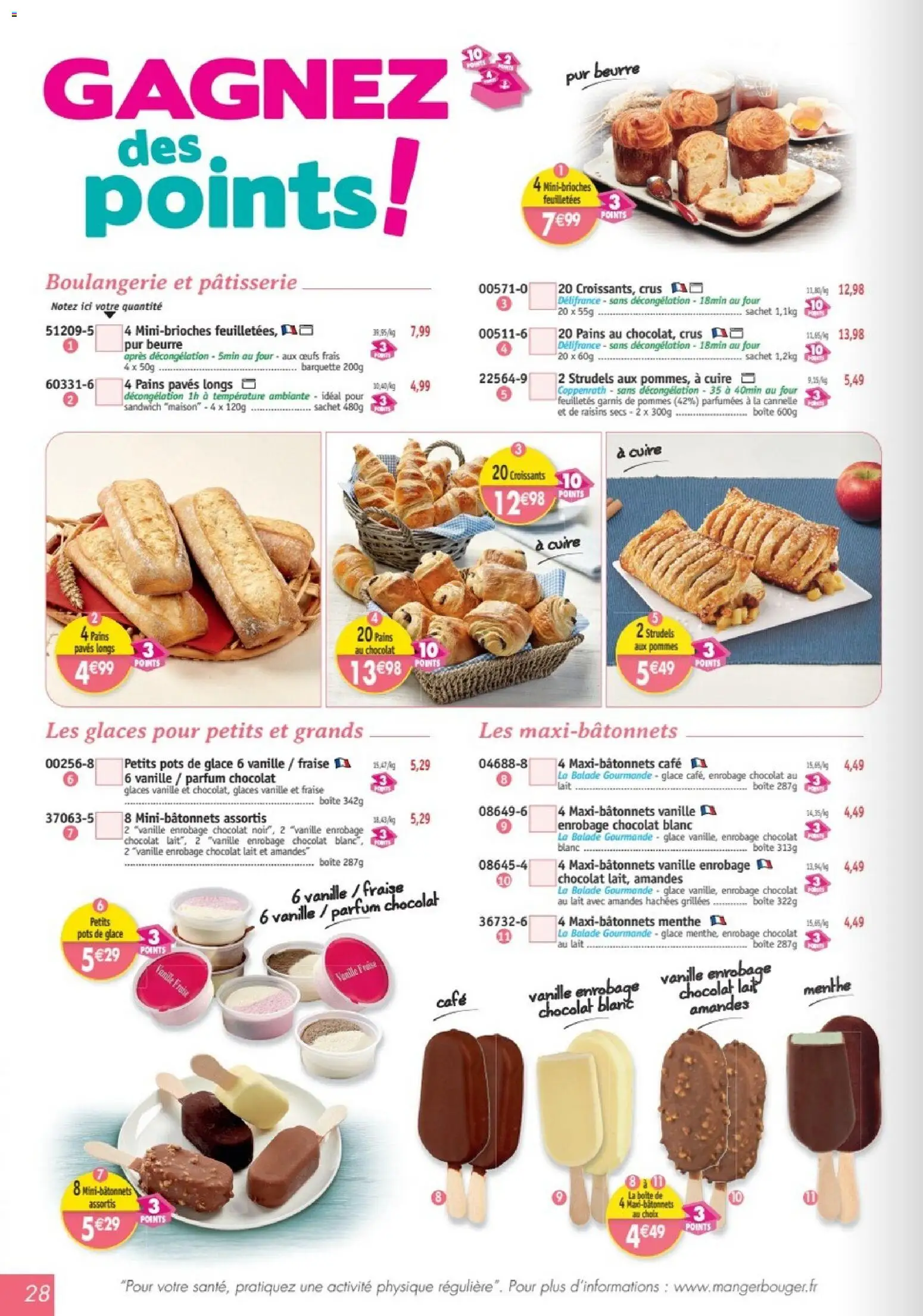 Prévisualisation de Maximo catalogue du magasin Maximo formulaire valide 26/10/2026 - Sandwich, Fraise, Lait, Amandes, Vanille, Chocolat blanc, Raisins secs, Petits pots
