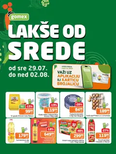 Pregled Gomex kataloga - važi od 29.07.2026