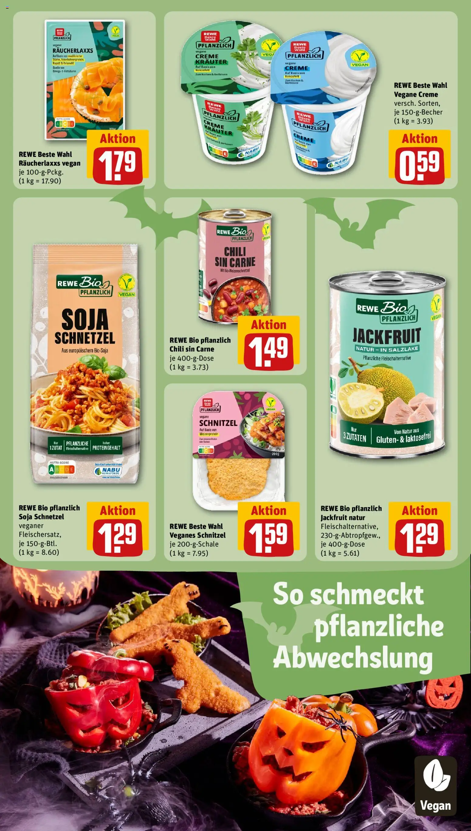 Vorschau von dem Prospekt des Geschäftes Rewe ihr Kaufpark, gültig ab dem 26.10.2026 - Schnitzel, Chili, Creme