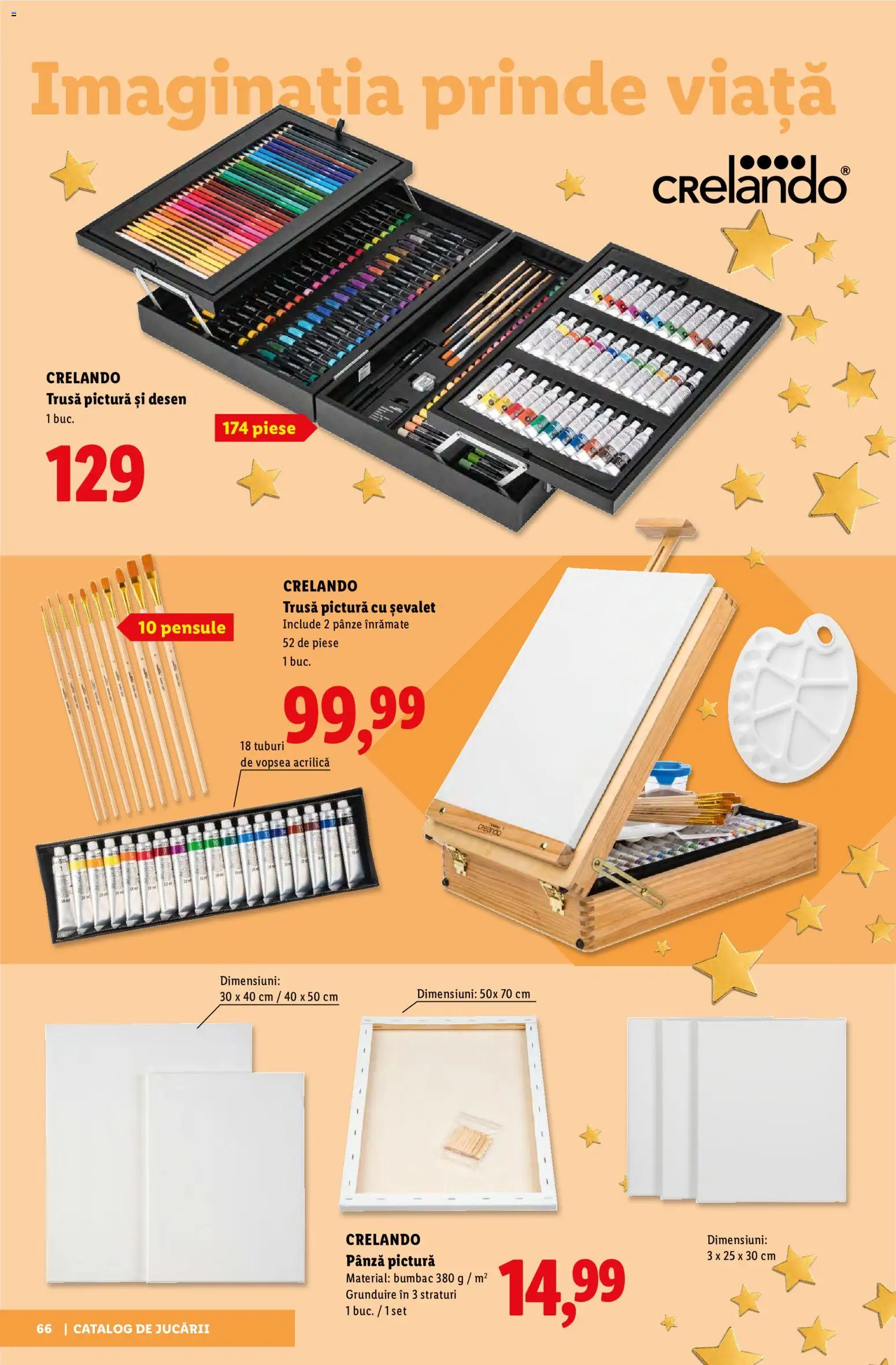 Previzualizarea de cataloage: Lidl Lidl Catalog De jucării valabil de la 02.11.2026 - Art, Vopsea, Pânze
