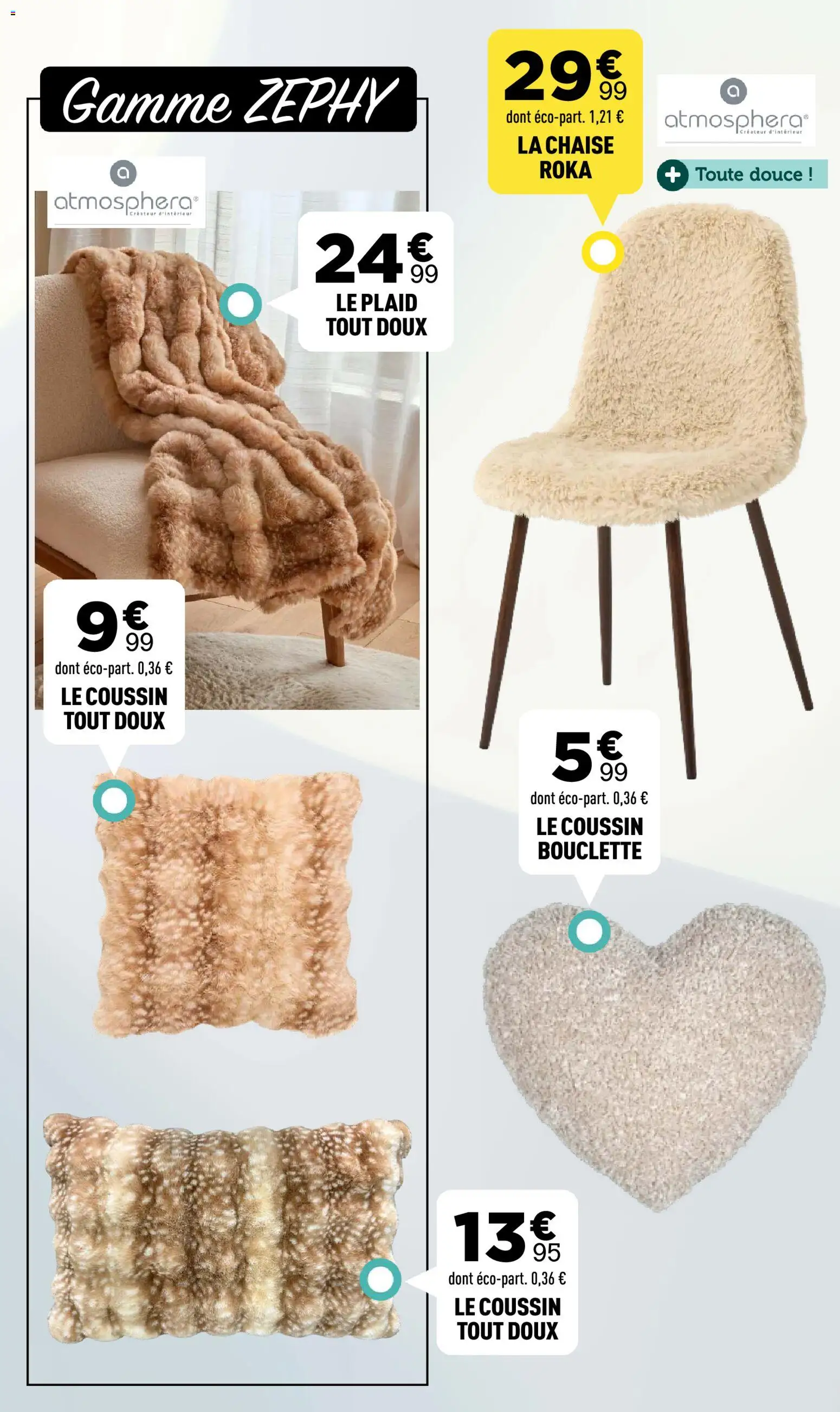 Prévisualisation de Centrakor catalogue Interieur douillet du magasin Centrakor formulaire valide 19/10/2026 - Chaise, Plaid