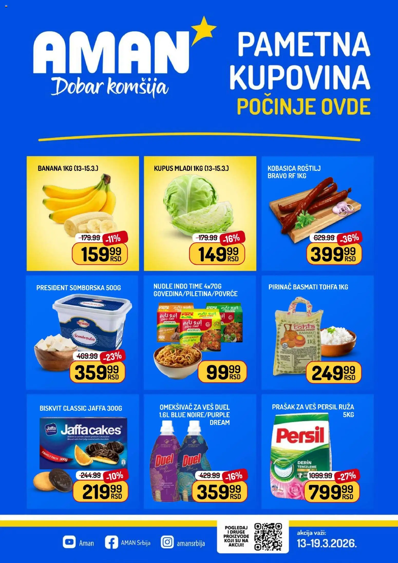 Pregled Aman kataloga - važi od 13.03.2026