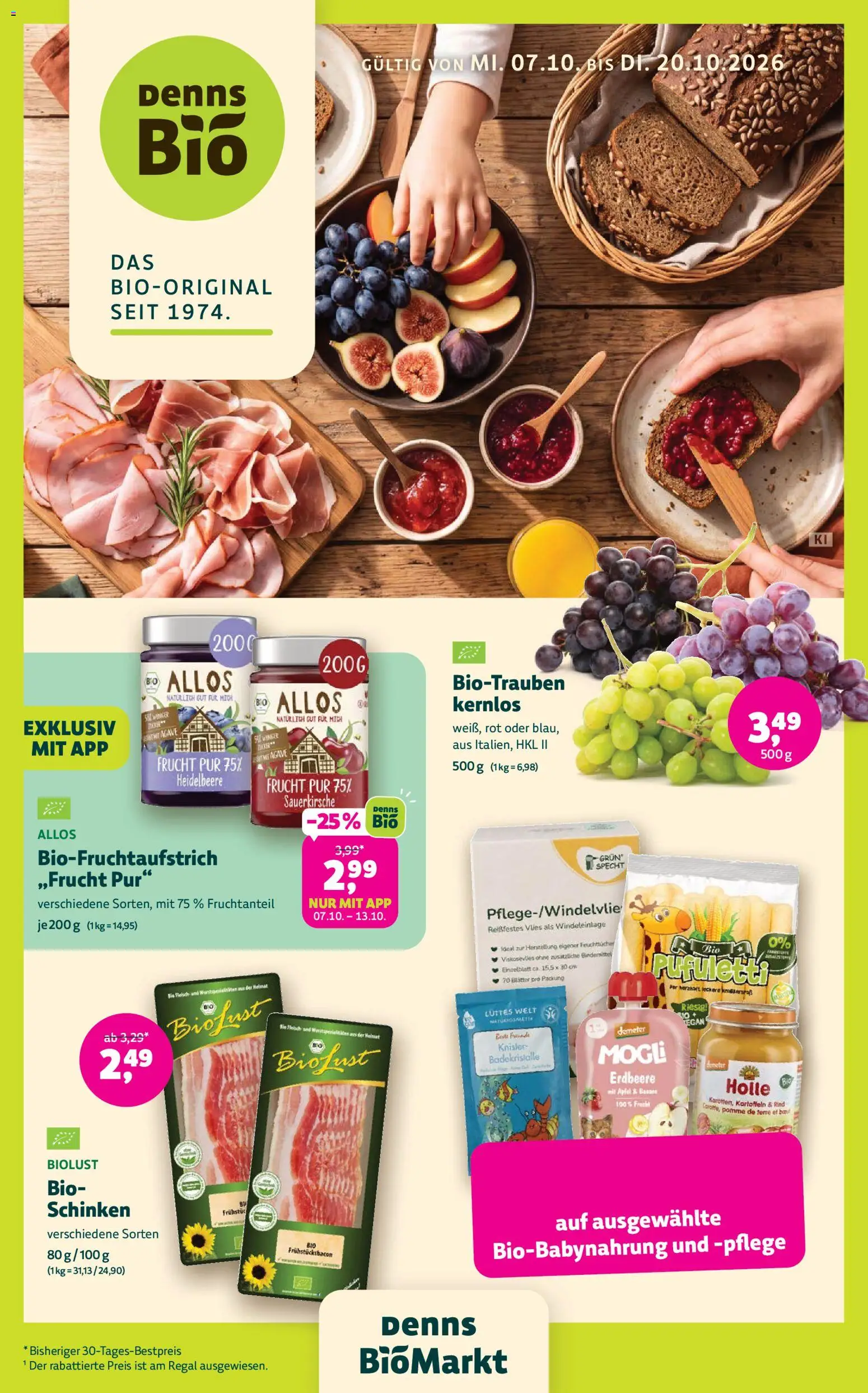 Vorschau der Angebote: Denns BioMarkt Denns BioMarkt Angebote gültig ab 07.10.2026