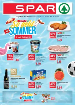 Vorschau des Merkblatts SPAR Handels AG vom Shop SPAR gültig von 04.06.2026 bis 10.06.2026