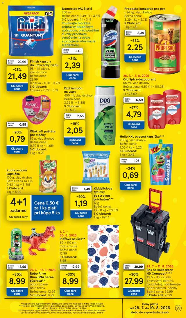 Nový Tesco leták od 29.07.