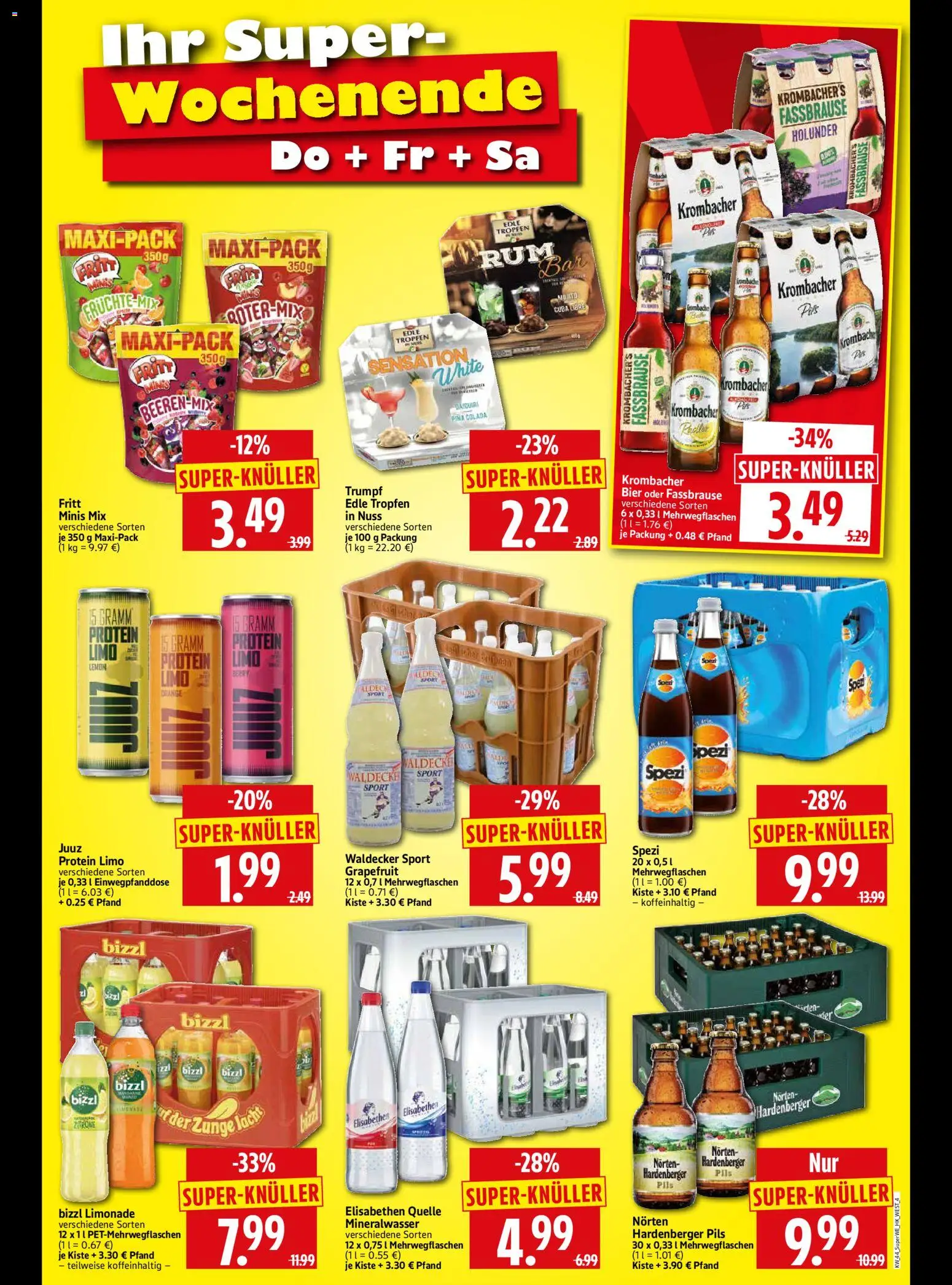 Vorschau von dem Prospekt des Geschäftes HERKULES, gültig ab dem 29.10.2026 - Bier, Mineralwasser, Grapefruit, Krombacher, Zitrone, Fassbrause, Limonade, Pils
