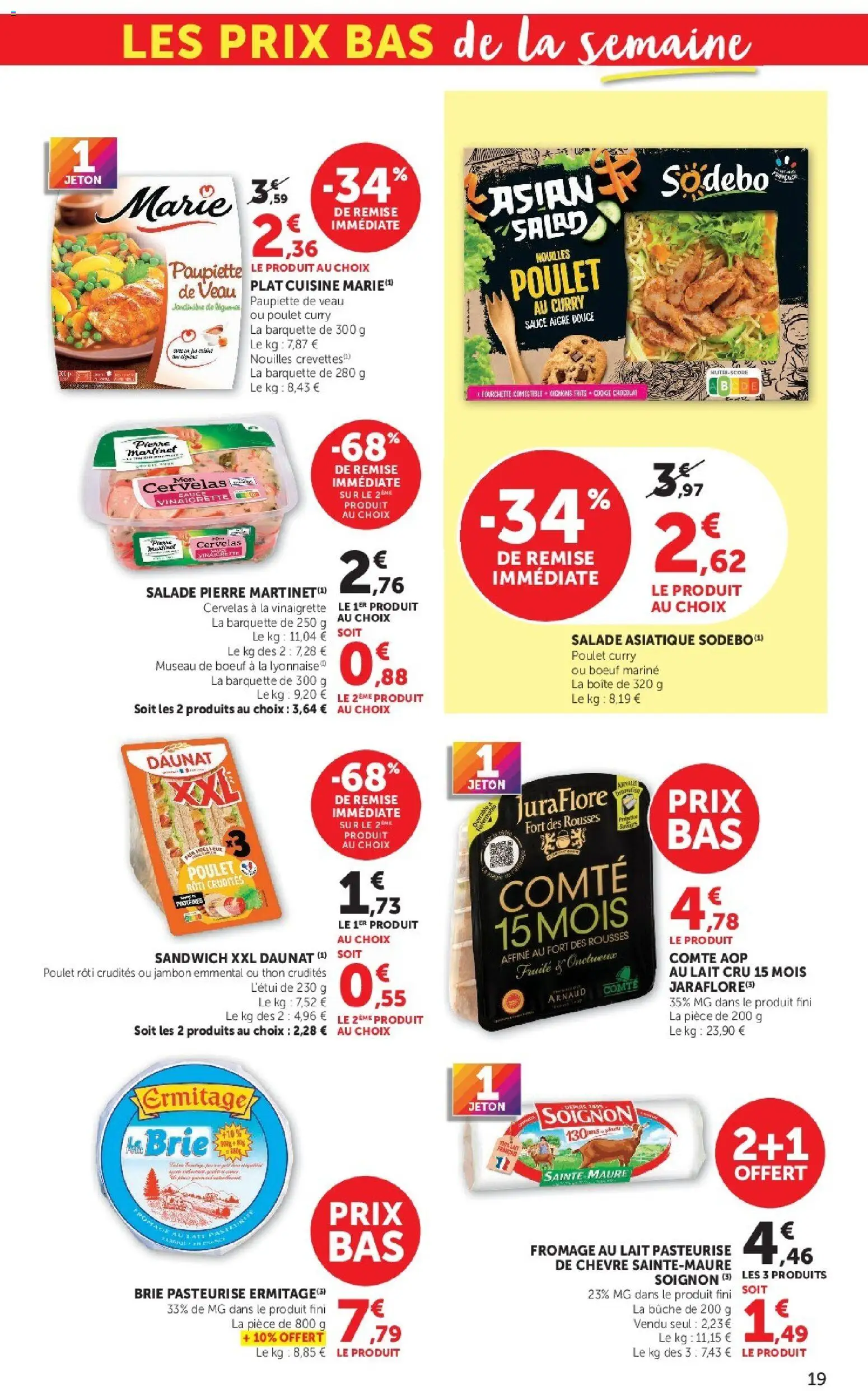 Prévisualisation de Hyper U catalogue du magasin Hyper U formulaire valide 08/09/2026 - Fromage, Poulet rôti, Curry, Thon, Jambon, Cervelas, Brie, Emmental