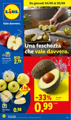Anteprima dell'opuscolo Lidl volantino Fresca e conveniente dal negozio Lidl valido da 24/09/2026