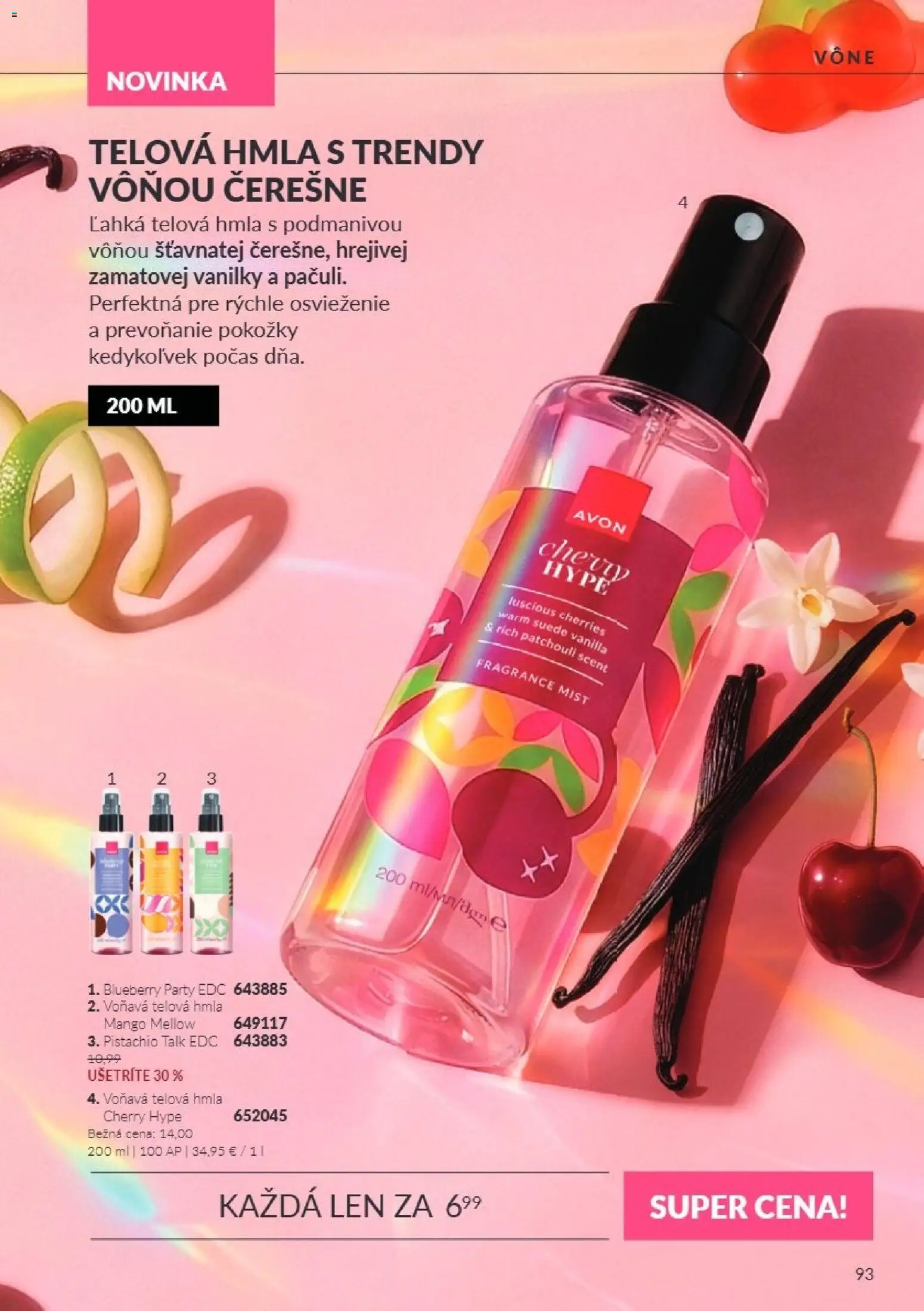Náhľad Avon letáku platného od 01.10.2026 - Mango, Čerešne
