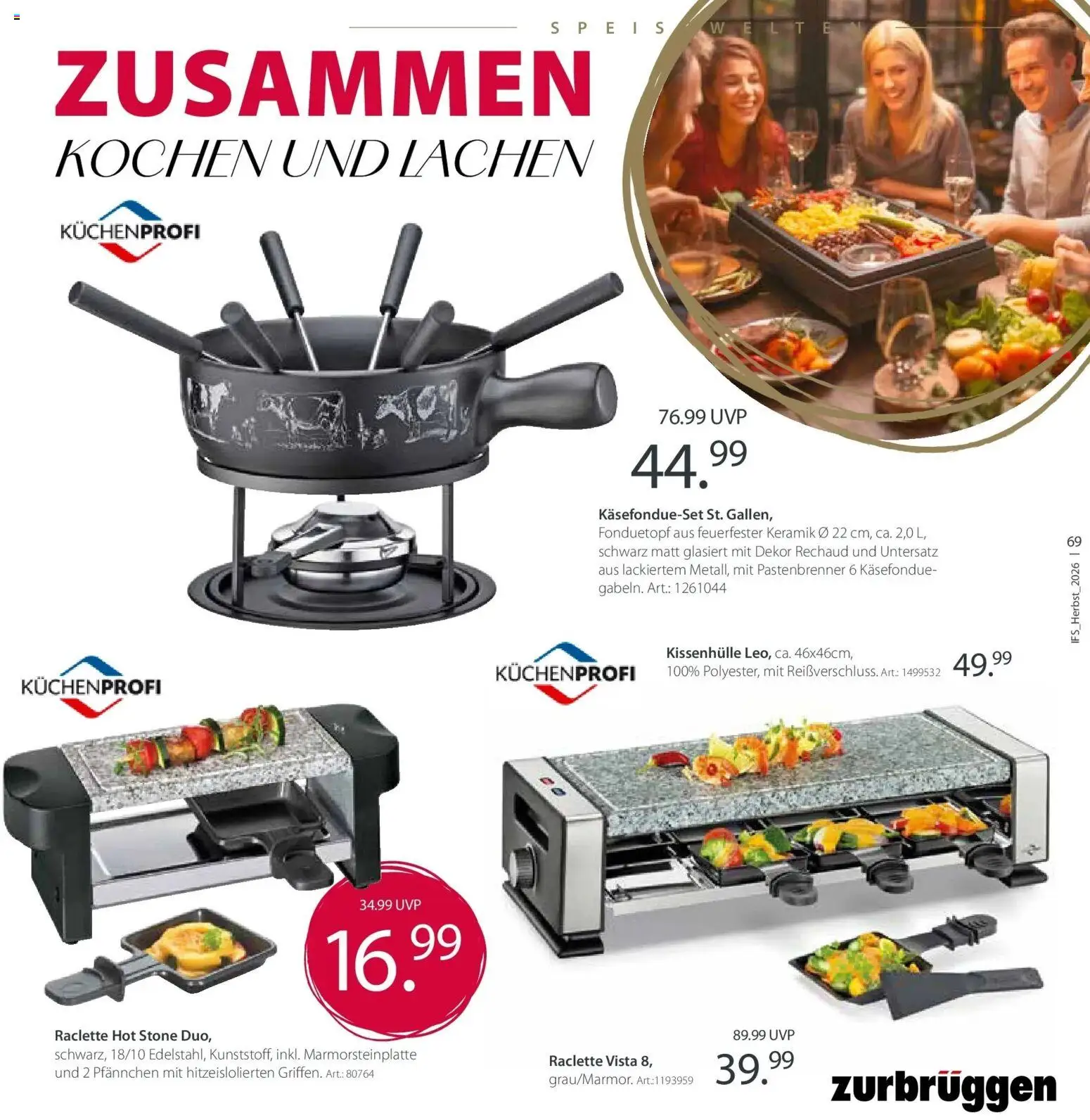 Vorschau von dem Prospekt des Geschäftes Zurbrüggen, gültig ab dem 24.10.2026 - Raclette
