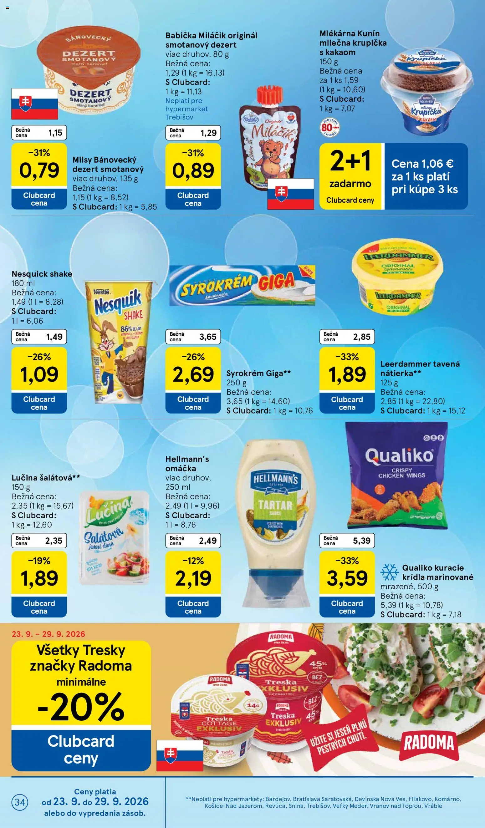 Náhľad Tesco letáku platného od 23.09.2026