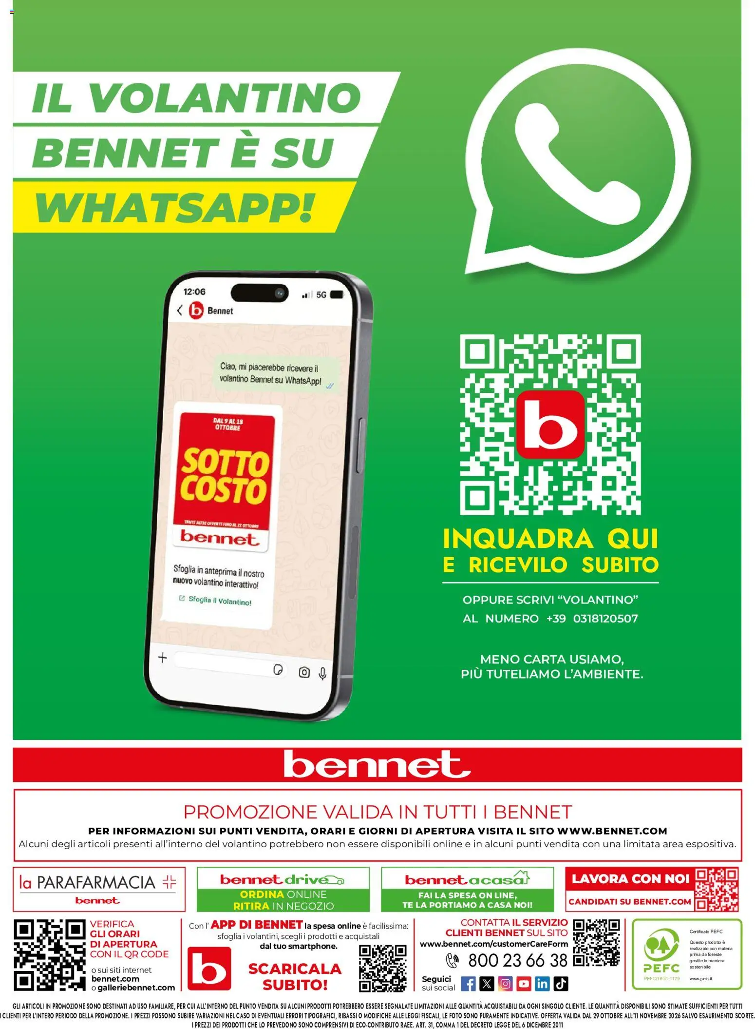 Anteprima dell'opuscolo bennet volantino Cioccolato che bontà dal negozio bennet valido da 29/10/2026 - Tè