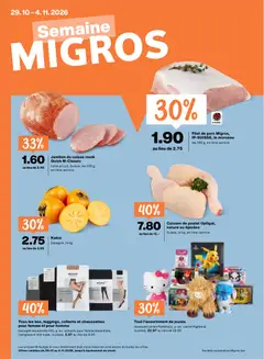 Vorschau des Merkblatts Migros aktionen FR vom Shop Migros gültig von 29.10.2026 bis 04.11.2026