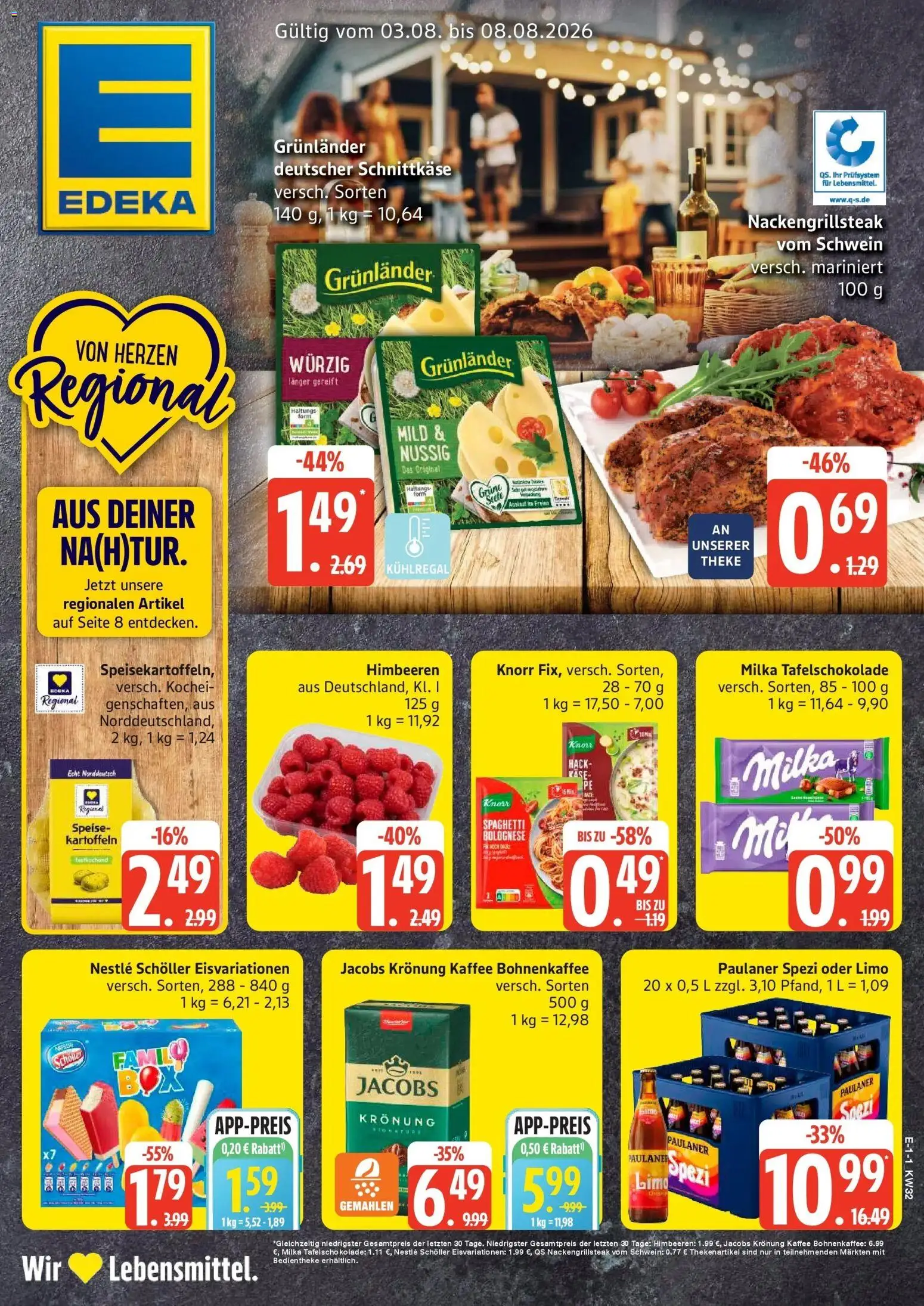 Vorschau von dem Prospekt des Geschäftes Edeka, gültig ab dem 03.08.2026