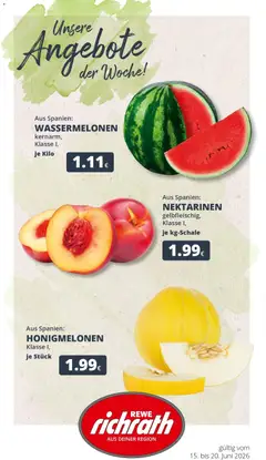 Vorschau von dem Prospekt des Geschäftes Rewe, gültig ab dem 14.06.2026