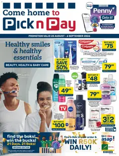 Preview of Pick n Pay flyer valid from 25/08/2026