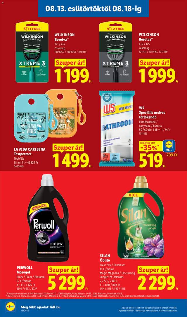 Új Lidl akciós újság 08.13.