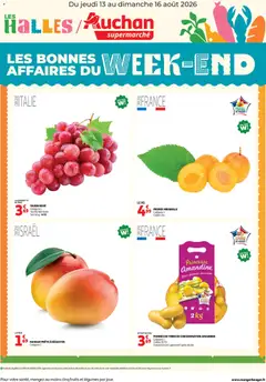 Prévisualisation de Auchan Les bons plans du week end dans votre super du magasin Auchan formulaire valide 13/08/2026