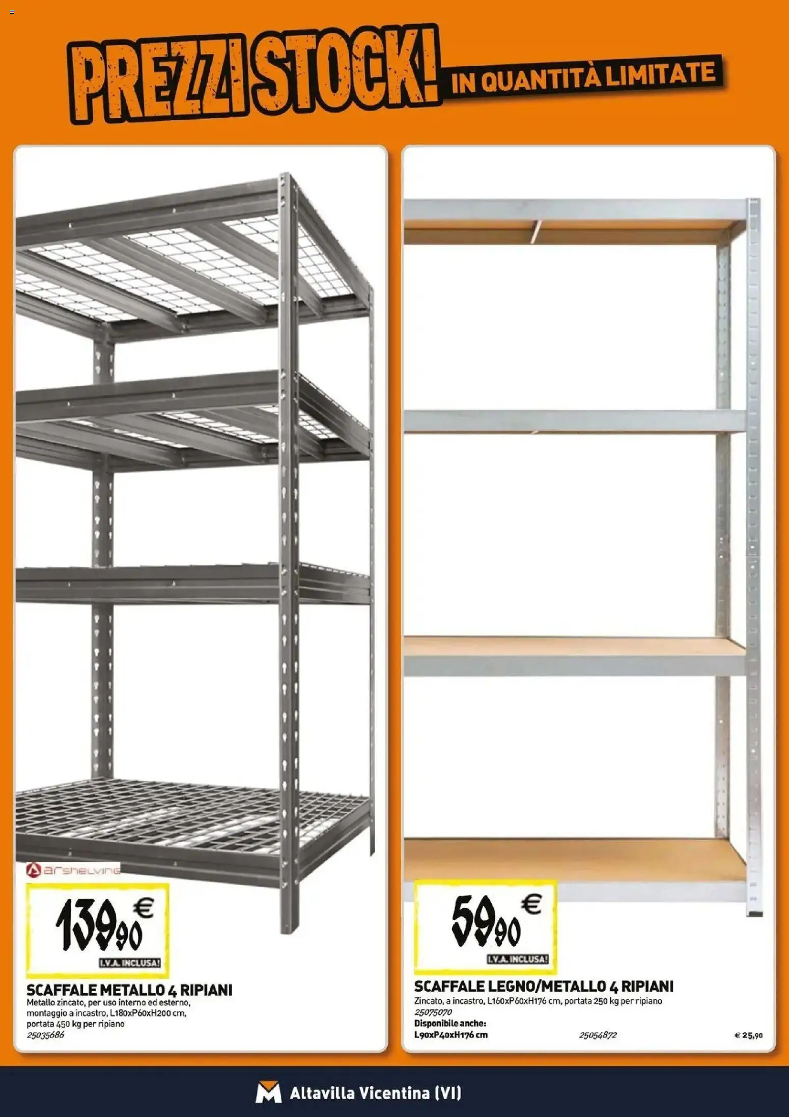 Anteprima dell'opuscolo TECNOMAT catalogo Altavilla Vicentina dal negozio TECNOMAT valido da 29/10/2026 - Scaffale, Ripiano