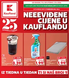Pregled letka Split-Ravne njive trgovine Kaufland vrijedi od 17.06.2026