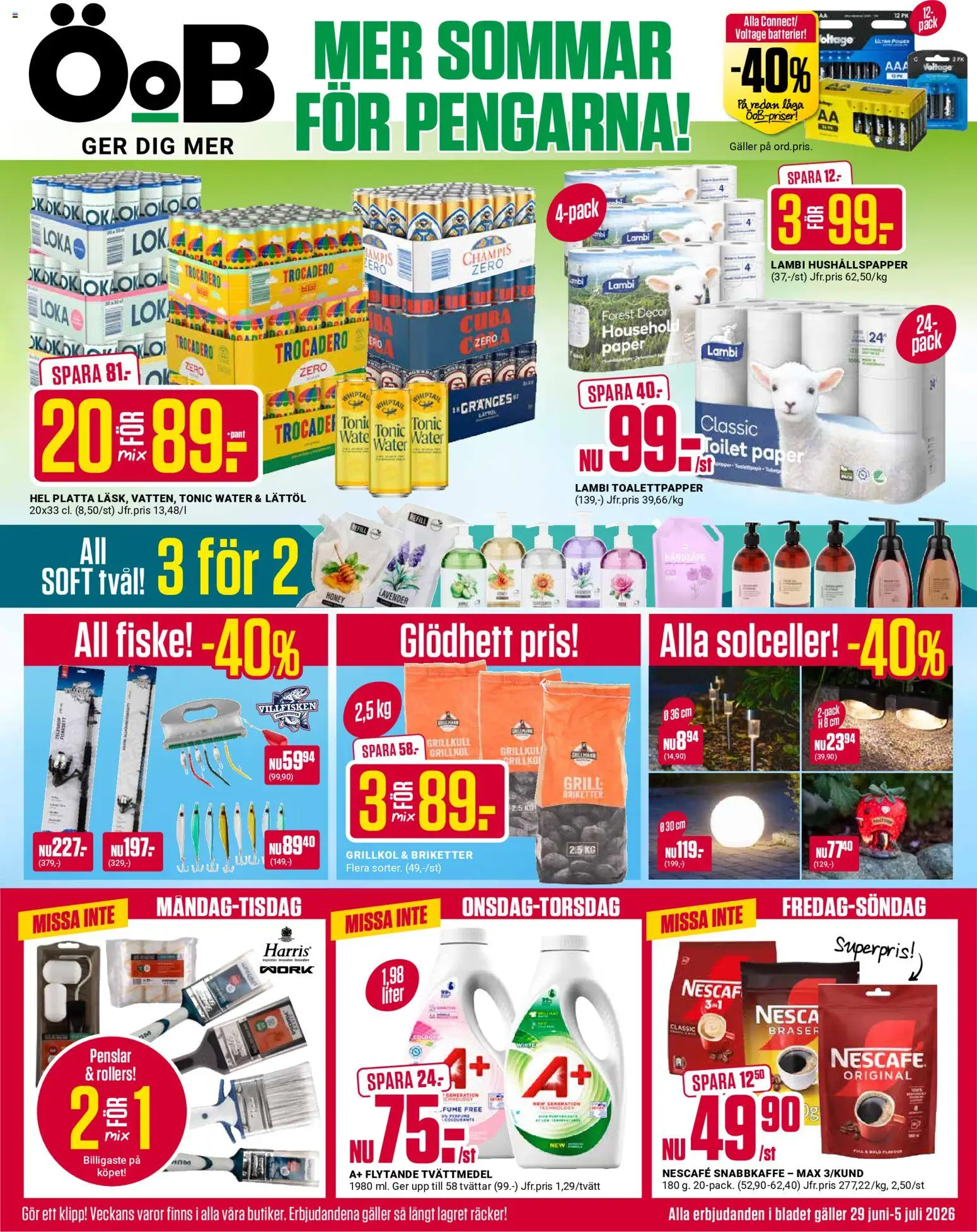 Förhandsgranska reklamblad ÖoB erbjudanden från butik ÖoB gäller från 29/06/2026