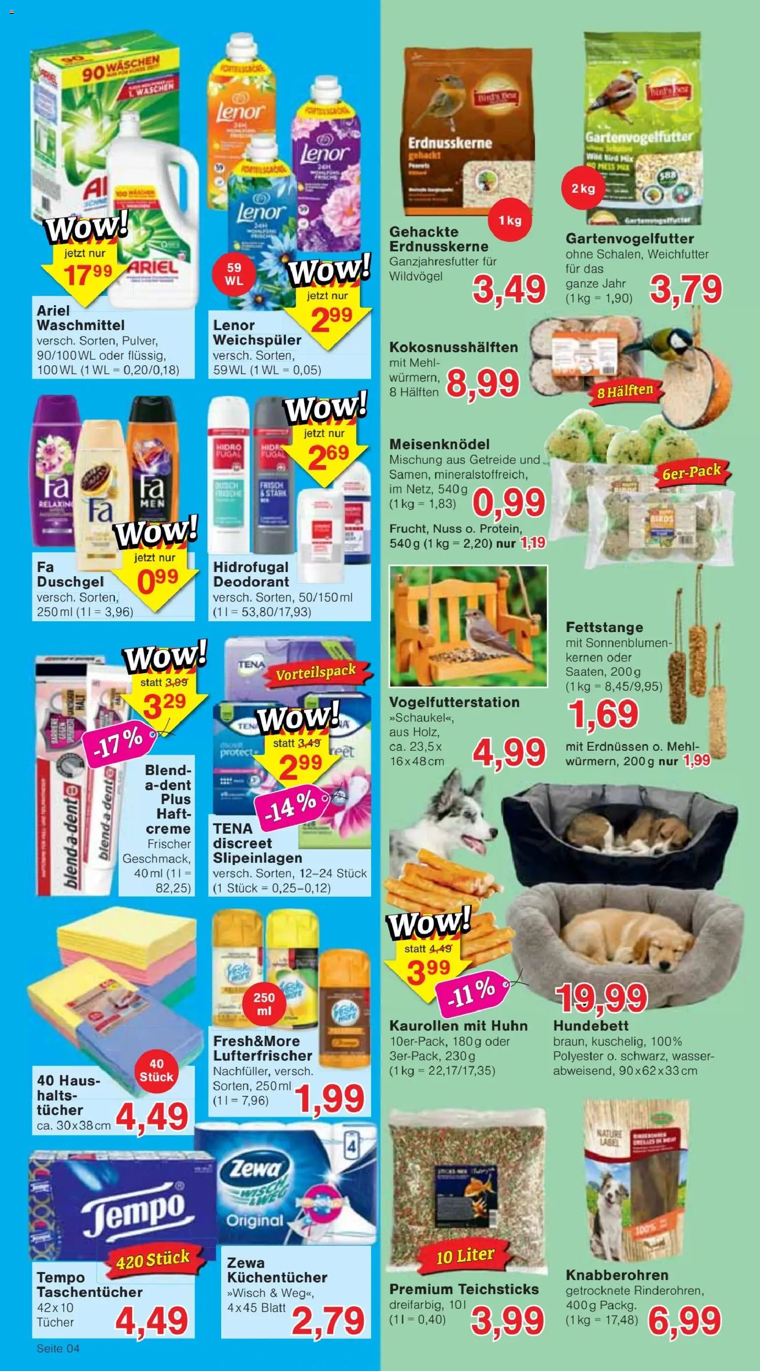 Vorschau von dem Prospekt des Geschäftes Jawoll, gültig ab dem 07.09.2026 - Wasser, Mehl, Ariel, Deodorant, Waschmittel, Tempo, Getreide, Zewa