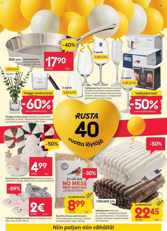 Uusi Rusta tarjouslehti alkaen 19/10