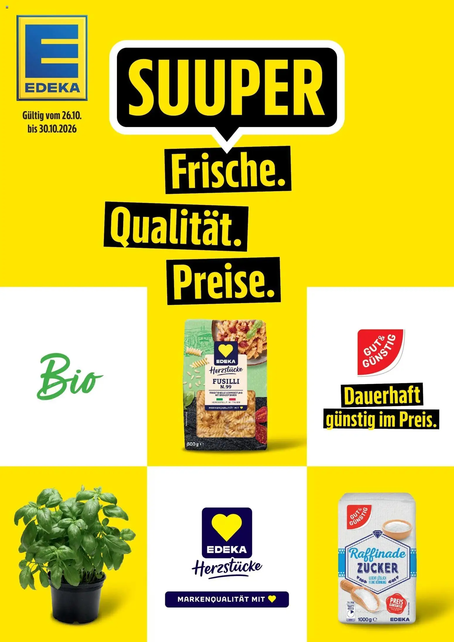 Vorschau von dem Prospekt des Geschäftes Edeka, gültig ab dem 26.10.2026
