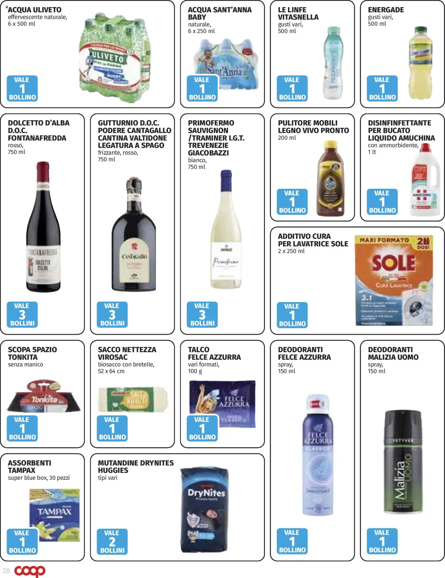 Anteprima dell'opuscolo COOP volantino Superstore Lombardia dal negozio COOP valido da 03/09/2026 - Acqua, Lavatrice, Scopa, Talco, Assorbenti, Mutandine