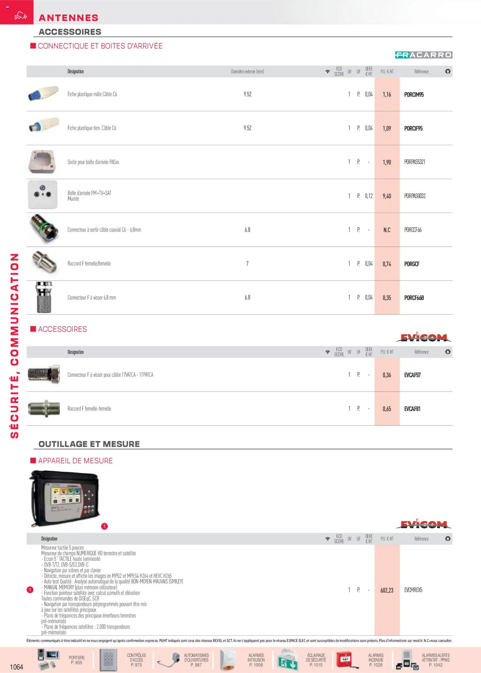 Prévisualisation de Brochure sécurité, communication du magasin Rexel formulaire valide 18/11/2025 - Clavier, Affiche, Satellite, Éclairage, Navigation, Connecteur, Câble