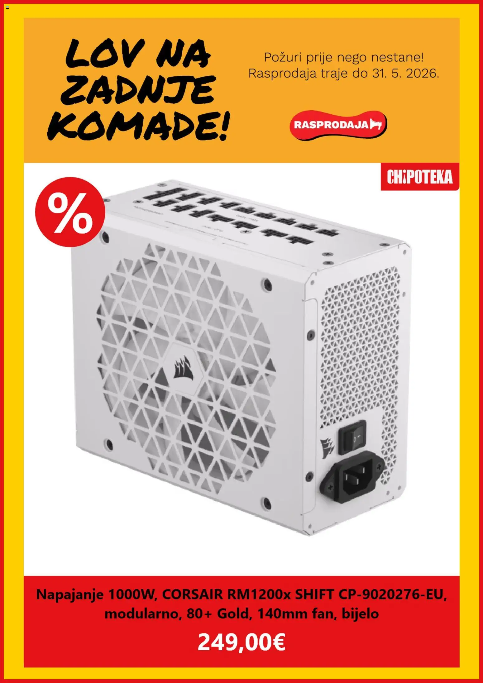 Pregled letka Chipoteka Katalog trgovine Chipoteka vrijedi od 04.05.2026