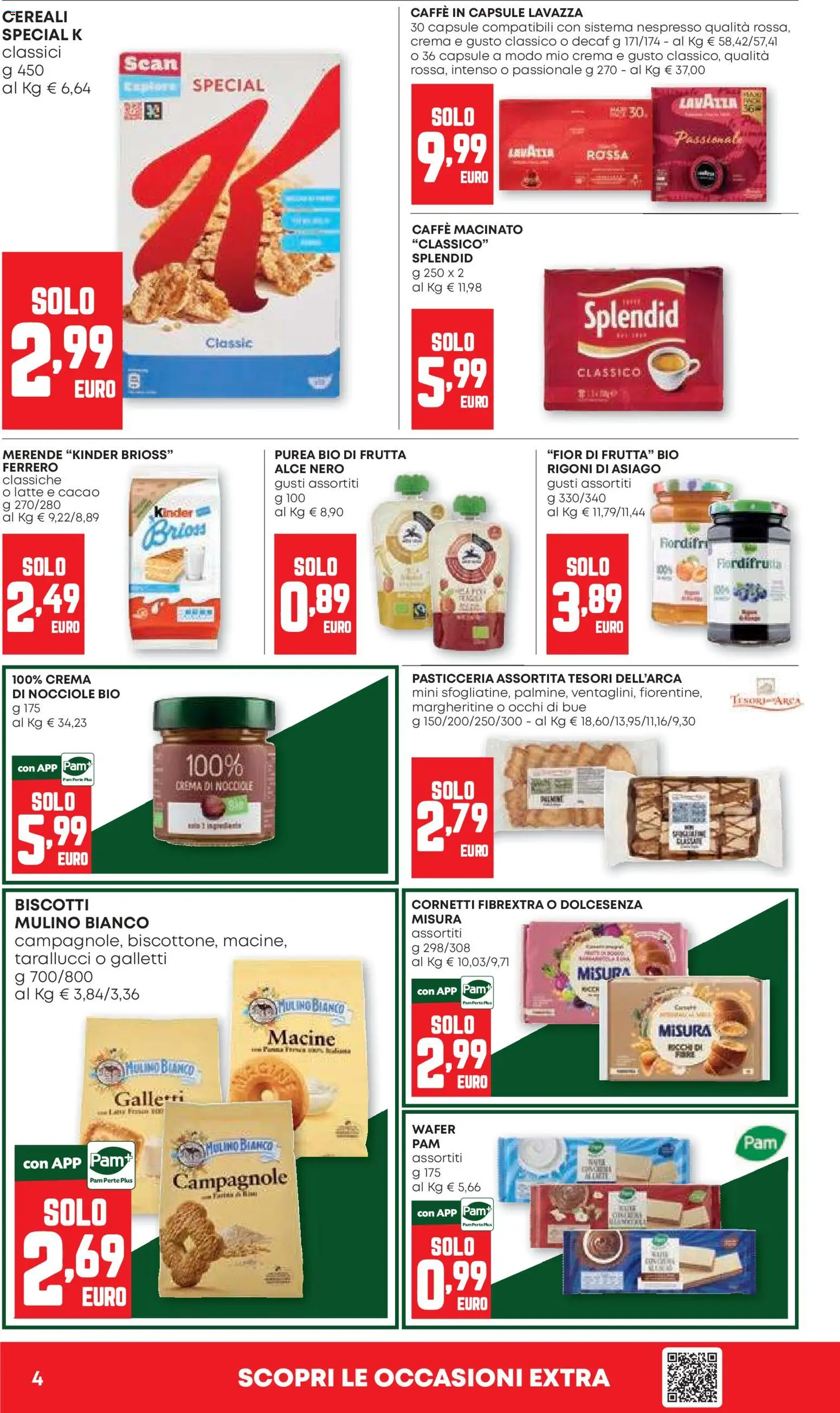 Anteprima dell'opuscolo PAM volantino dal negozio PAM valido da 22/10/2026 - Crema, Caffè, Lavazza, Cereali, Nocciole, Cacao, Caffe in capsule, Purea