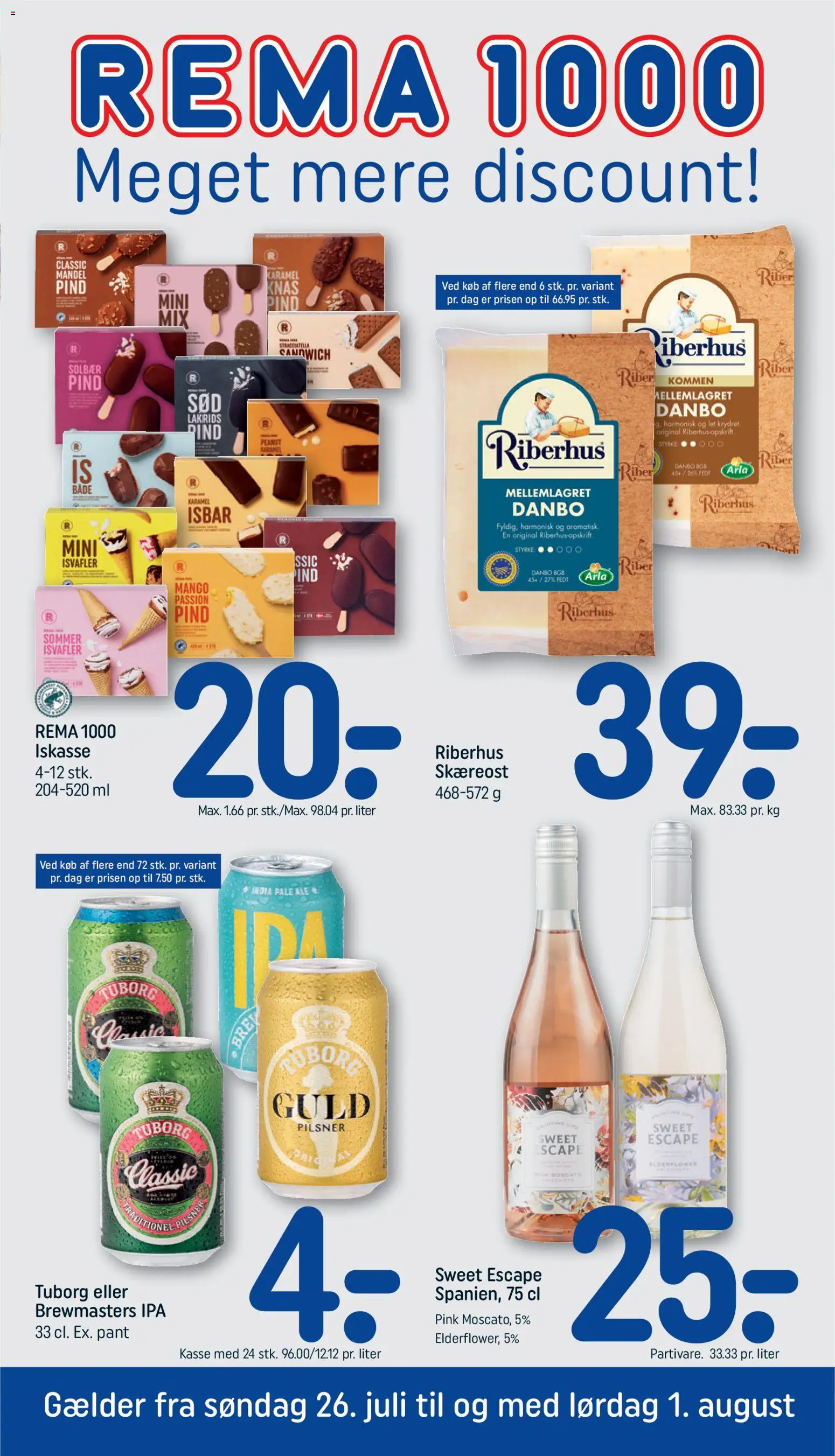 Eksempel på tilbudsavis Rema 1000 - Tilbudsavis uge 31 fra butik Rema 1000 gyldig fra 26/07/2026