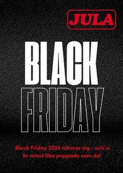 Förhandsgranska reklamblad Jula - Black Friday förhandsinformation från butik Jula gäller från 21/10/2026