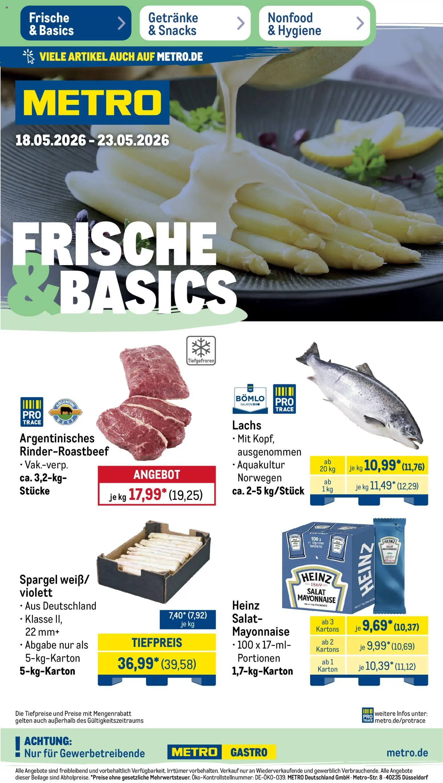 Vorschau von dem Prospekt des Geschäftes Metro, gültig ab dem 18.05.2026