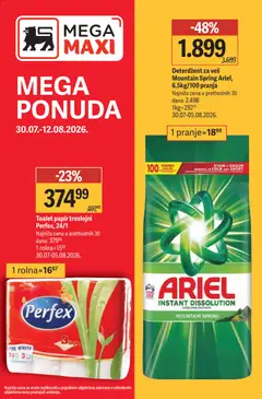 Pregled Mega Maxi kataloga - važi od 30.07.2026