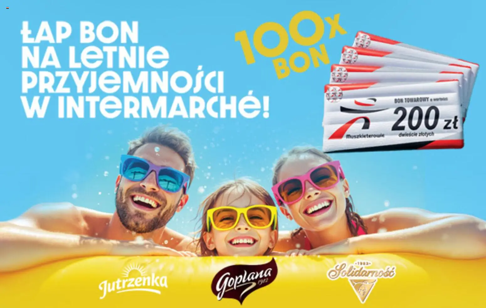 Pogląd gazetki "Intermarche konkurs - Łap Bon na letnie przyjemnosci z Intermarche" ze sklepu Intermarche ważnej od 13.08.2026