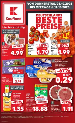 Vorschau von dem Prospekt des Geschäftes Kaufland, gültig ab dem 08.10.2026