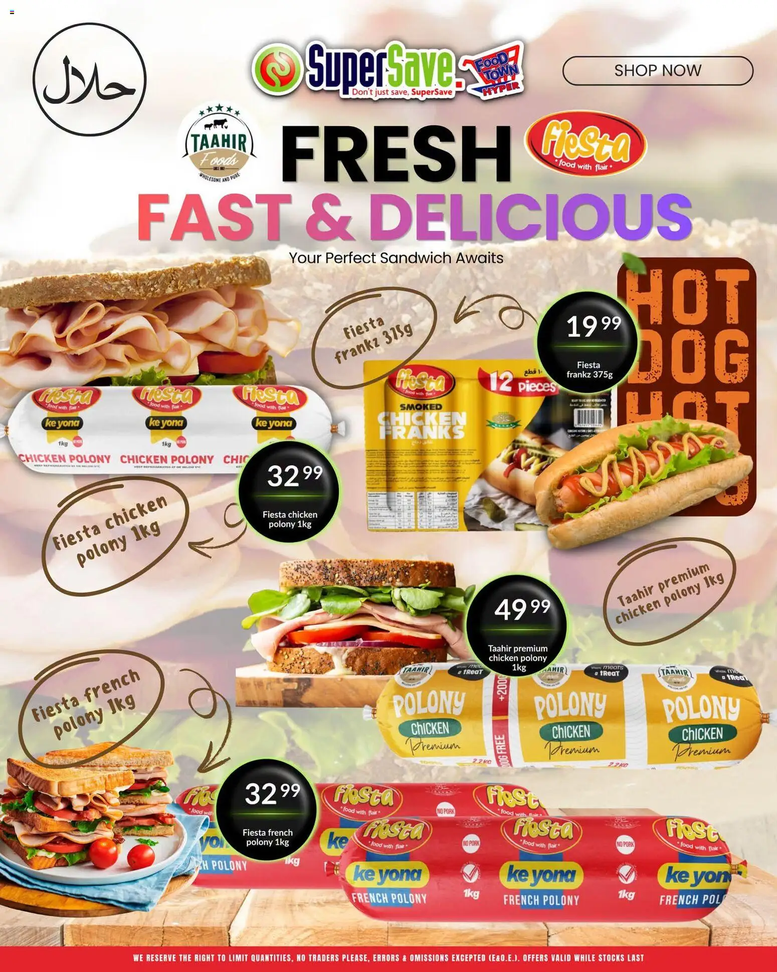 Preview of Super Save flyer valid from 28/07/2026 - Chicken, Whiskey, Pork, Polony