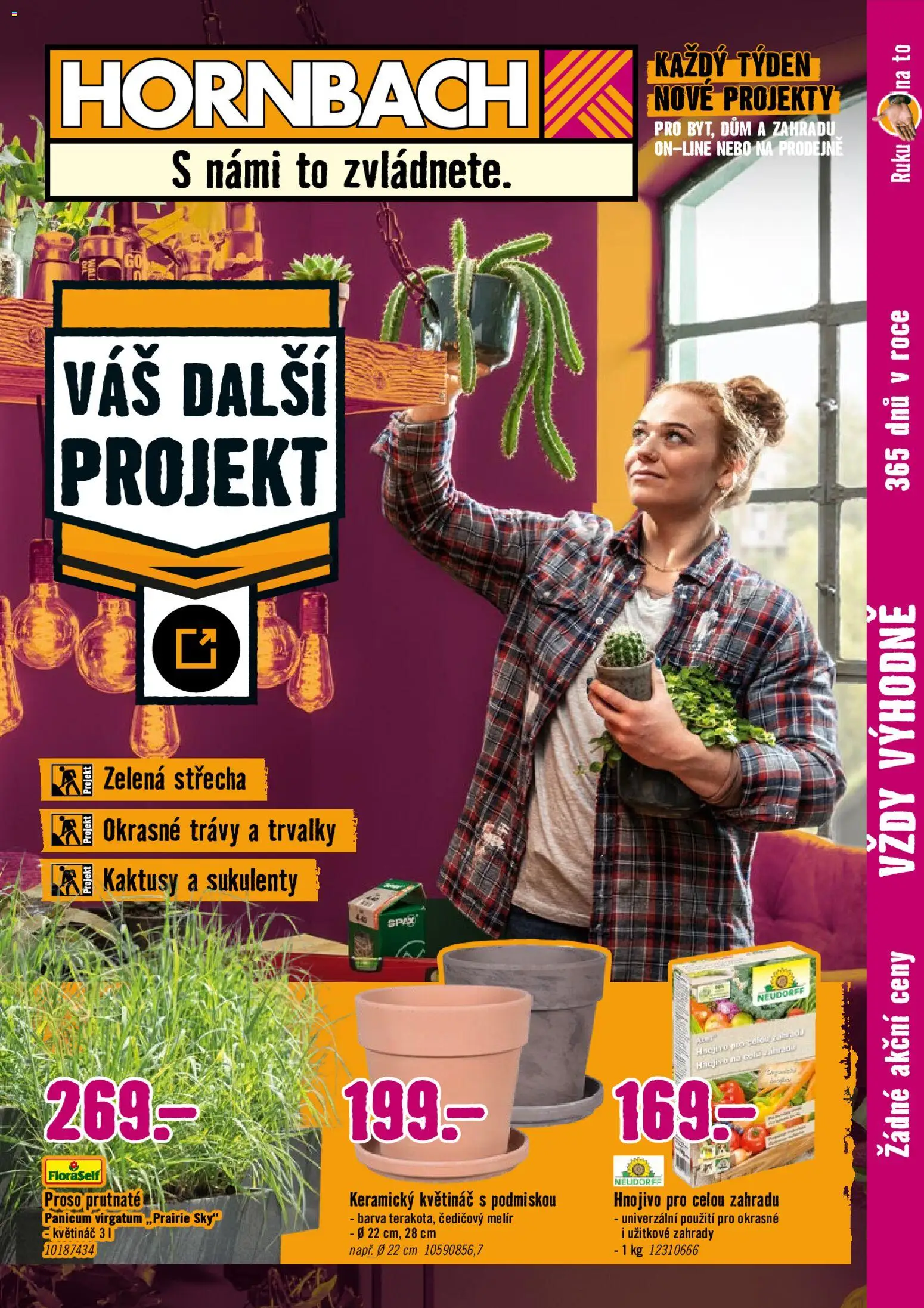 Náhled nabídky: HORNBACH HORNBACH leták - Zelená střecha platný od 12.08.2026 - Hnojivo, Květináč