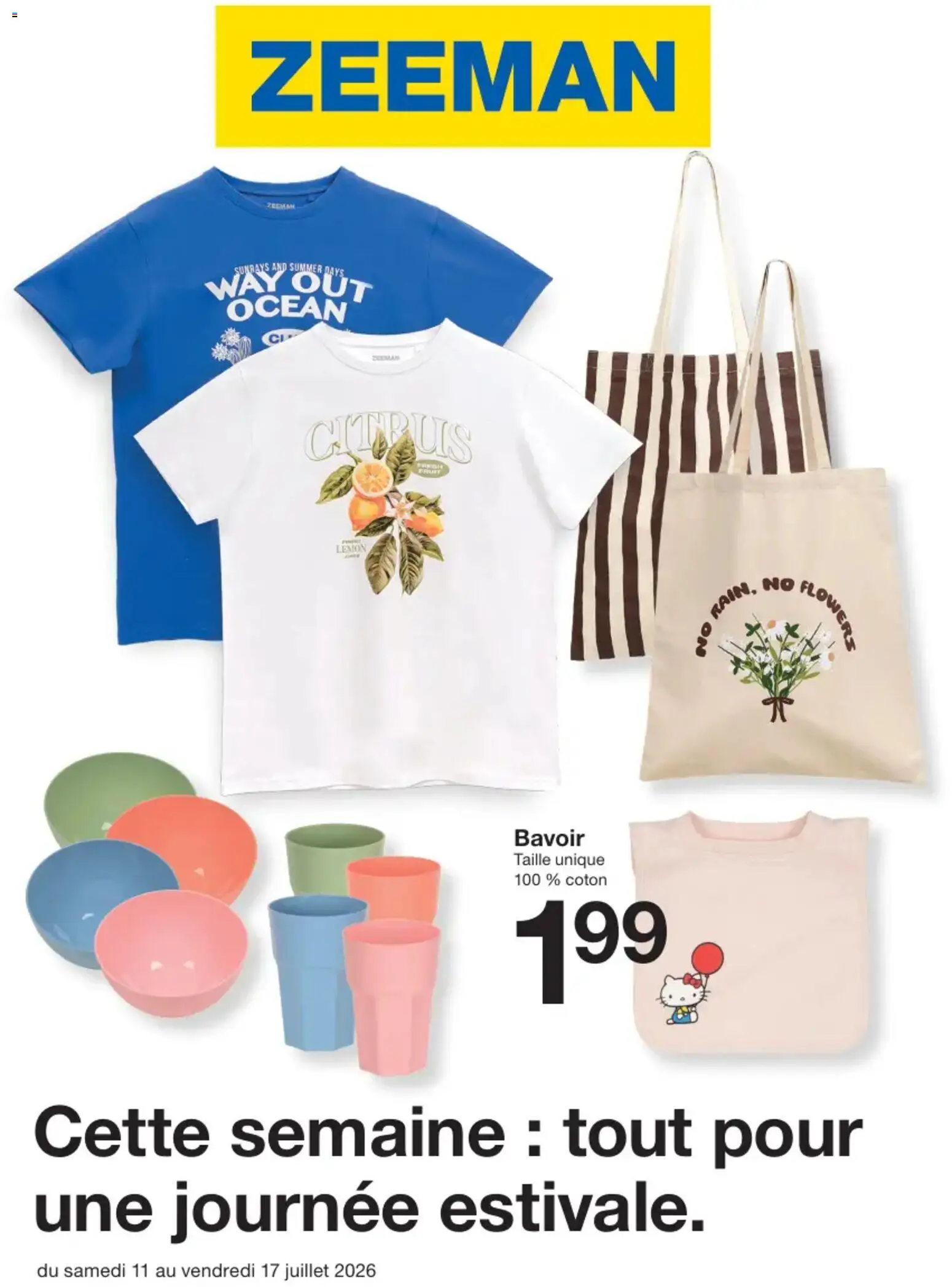 Voorbeeld van Zeeman Publicité van winkel Zeeman geldig vanaf 11/07/2026