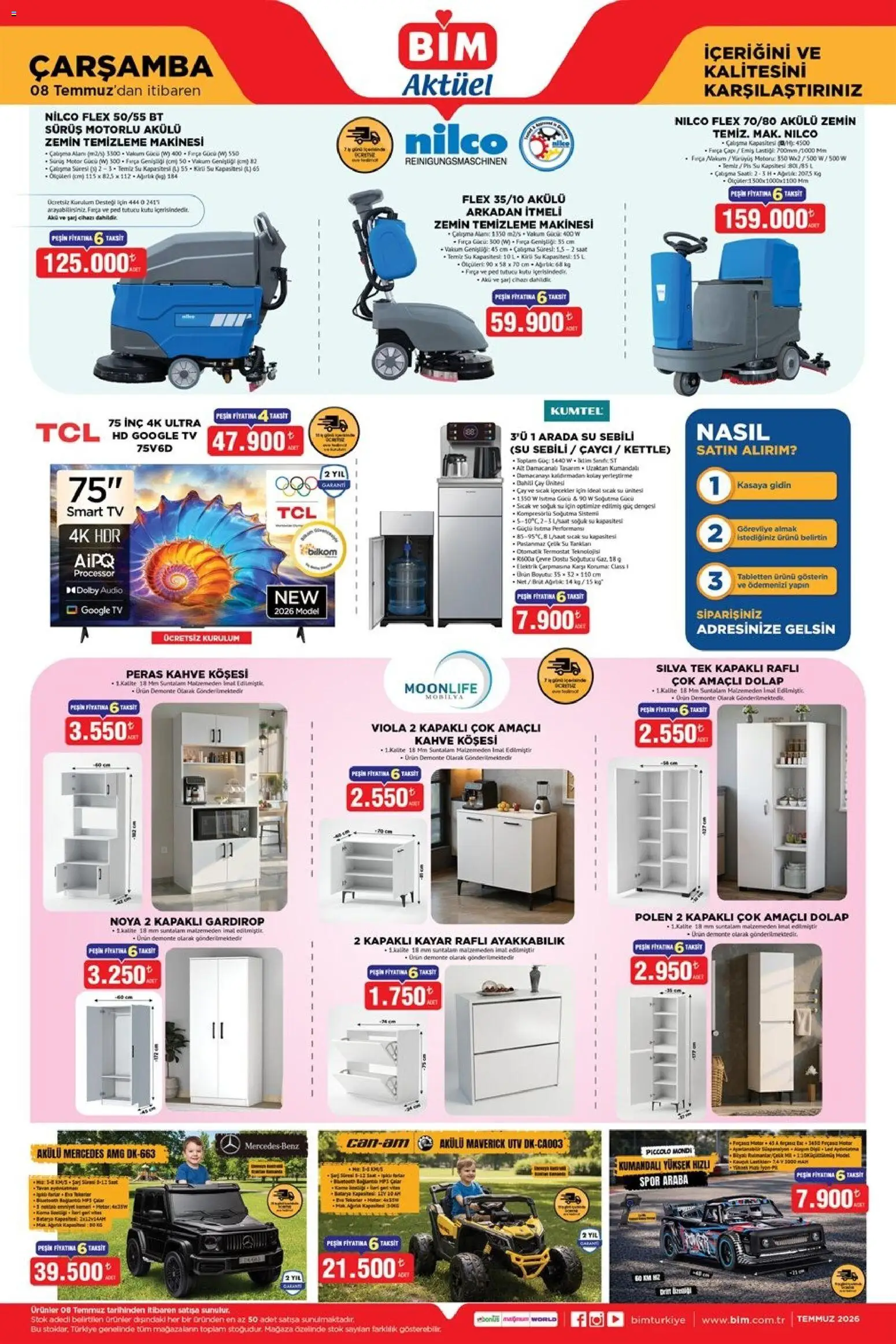BİM BİM - Katalog Çarşamba 08.07.2026 - Broşürünün önizlemesi