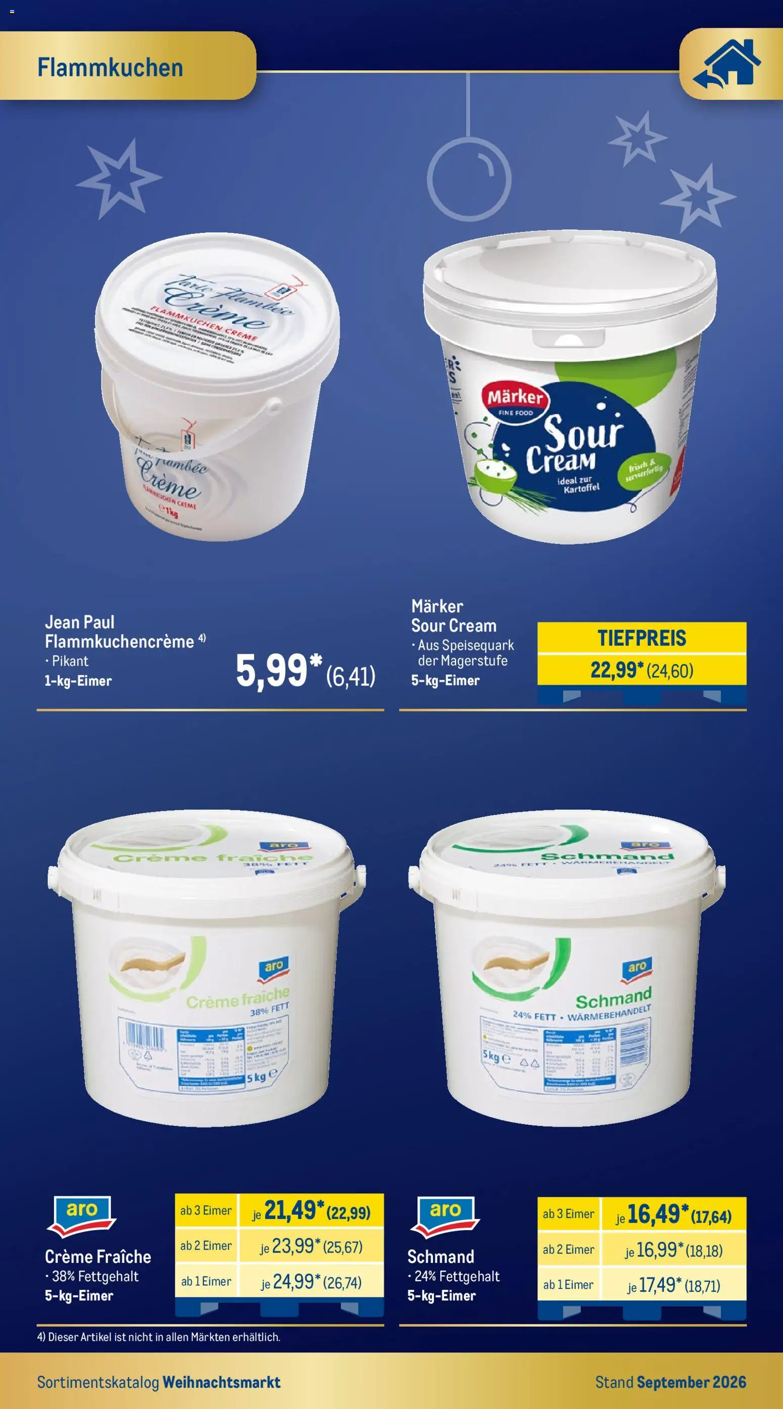 Vorschau von dem Prospekt des Geschäftes Metro, gültig ab dem 01.09.2026 - Creme, Speisequark