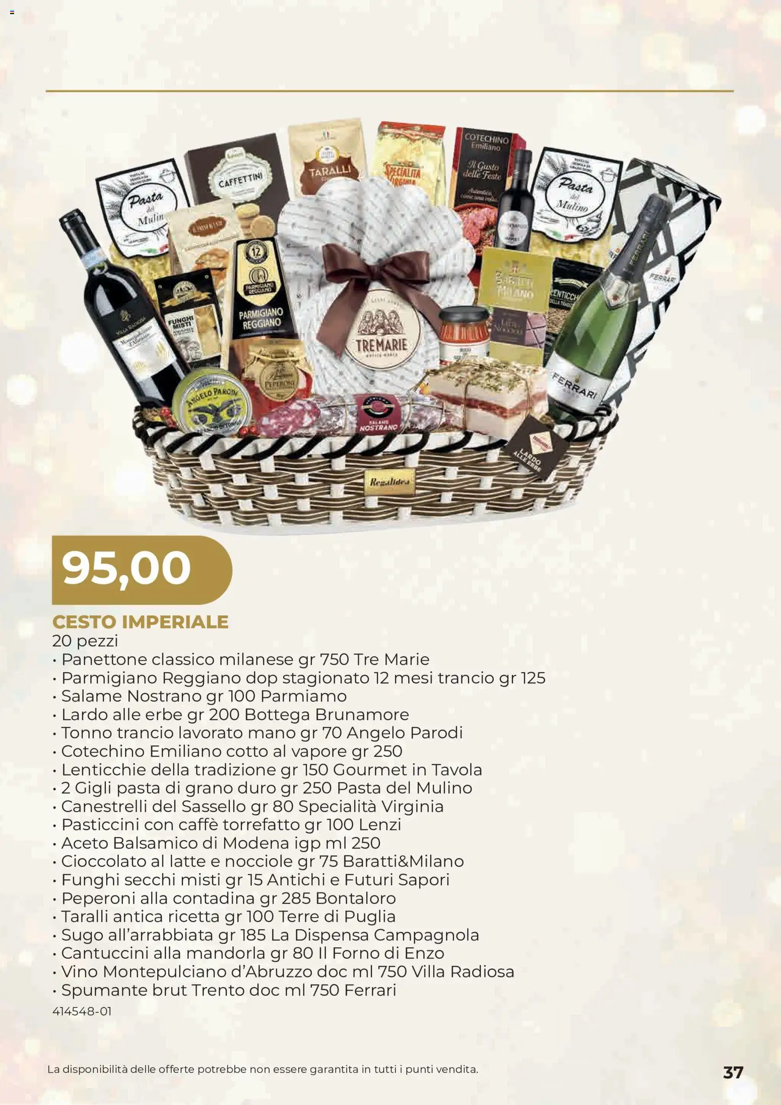 Anteprima dell'opuscolo Sogegross volantino Strenne dal negozio Sogegross valido da 27/10/2026 - Latte, Parmigiano reggiano, Salame, Peperoni, Il forno, Pasticcini, Spumante, Erbe