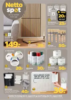 Eksempel på tilbudsavis Netto - Nonfood uge 33 fra butik Netto gyldig fra 08/08/2026