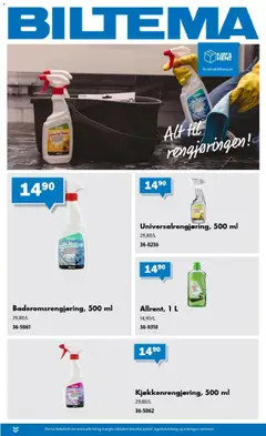 Forhåndsvis Biltema kundeavis Rengjøring - National fra butikk Biltema gyldig fra 20/08/2026